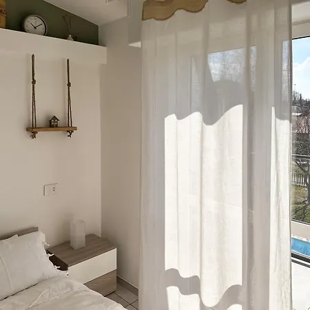 Aquavista - Panoramic Lakefront Penthouses With Pool Apartman Castelletto sopra Ticino