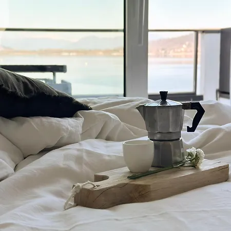 Aquavista - Panoramic Lakefront Penthouses With Pool アパート カステッレット・ソプラ・ティチーノ