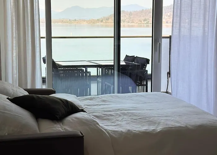 Aquavista - Panoramic Lakefront Penthouses With Pool Apartament Castelletto sopra Ticino